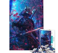 Rompecabezas de 1000 Piezas Sakura Samurai Chronicles para Adultos Juegos relajantes para Mejorar la Memoria cumpleaños y Navidad (tamaño 50x75cm)