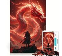 Rompecabezas de 1000 Piezas Samurai Dragon Teenagers, Juguete para estimular la lógica, diversión en Interiores, Borde Premium, Regalo Memorable (38x52cm)