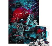 Rompecabezas de 1000 Piezas Samurai Japanese Puzzles para Adolescentes Hand Speed Race para cumpleaños Navidad desafío de Inteligencia Cerebral Juguetes adictivos 38x26cm