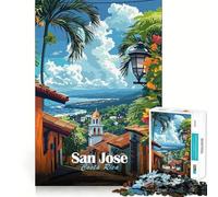 Rompecabezas de 1000 Piezas,San José,Costa Rica Juego de precisión para armar,Actividad Cerebral,diversión,Tiempo Libre,Regalo de cumpleaños (38x26cm)