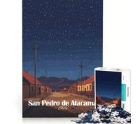 Rompecabezas de 1000 Piezas San Pedro de Atacama Noche Juegos educativos antiestrés cumpleaños y Navidad 38x26cm