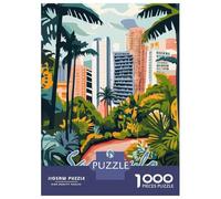 Rompecabezas De 1000 Piezas Sao Paulo Cityscape Rompecabezas para Adultos Juego De Ingenio Carrera De Velocidad De Manos Cumpleaños Y Navidad 70x50cm/1000pcs