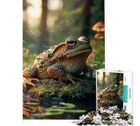 Rompecabezas de 1000 Piezas Sapo en el Bosque para Adolescentes Juego práctico y Educativo Regalo Ideal para Hombres y Mujeres Decoración del hogar (tamaño 50x75cm)