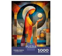 Rompecabezas De 1000 Piezas Selene - Cubist Minimal Mythology Abstract Rompecabezas para Adultos Juego De Ingenio Análisis Y Lógica Cumpleaños 70x50cm/1000pcs