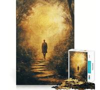 Rompecabezas de 1000 Piezas Sendero del Bosque Místico para Adolescentes Rompecabezas Mental para aliviar la tensión Regalo Premium para armar (38x26cm)