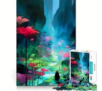 Rompecabezas de 1000 Piezas Sendero del Bosque Místico para Adultos y Adolescentes Un Rompecabezas Mental Que Ayuda a aliviar el estrés Un Regalo Original y Divertido (50x75cm)