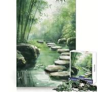 Rompecabezas de 1000 Piezas Sendero del Jardín Zen para Adultos y Adolescentes Ideal para Entrenar la concentración, Relajarse y Disfrutar de la Navidad Bordes Finos (38x52cm)
