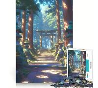Rompecabezas de 1000 Piezas Sendero del Santuario Iluminado por el Sol para Adolescentes Juguete de lógica Clara Pasatiempo Tranquilo Corte Perfecto Regalo clásico 38x26cm