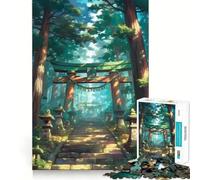 Rompecabezas de 1000 Piezas Sendero en el Bosque del Santuario para Adultos, Juguete de lógica aguda, Ideal para el hogar y el Ocio, con Corte preciso, Regalo conmovedor 50x75cm