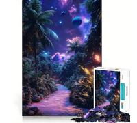 Rompecabezas de 1000 Piezas Sendero místico en la Jungla para Adultos y Adolescentes Juego Mental, diversión Tranquila, Bordes Afilados, Regalo Memorable (50x75cm)
