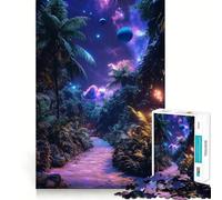 Rompecabezas de 1000 Piezas Sendero místico en la Jungla para Adultos y Adolescentes Juego Mental, diversión Tranquila, Bordes Afilados, Regalo Memorable (38x52cm)