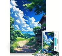 Rompecabezas de 1000 Piezas Sendero Rural para Adultos y Adolescentes Juguete Intelectual para el hogar Disfrute de un Corte de Calidad Regalo clásico (50x75cm)