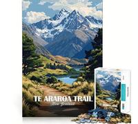 Rompecabezas de 1000 Piezas Sendero Te Araroa Paisaje de Nueva Zelanda Piezas de Corte Limpio Juguete para desarrollar la Capacidad cognitiva Momento de relajación Diversión Decoración navideña