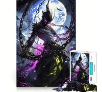 Rompecabezas de 1000 Piezas Señor Demonio Encadenado Corte Premium Juego Creativo de Mente Paz Diversión Arte Navideño para Pared (50x75cm)