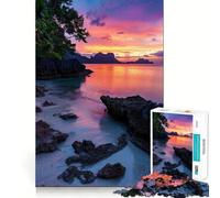 Rompecabezas de 1000 Piezas Serenata del Crepúsculo Paraíso - Juguete de Corte Premium para ejercitar la Mente - Regalo Divertido para cumpleaños (38x52cm)