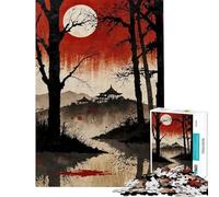 Rompecabezas de 1000 Piezas Serenidad a la luz de la Luna dificultad difícil y desafiante Juego práctico para Mayores de 14 años 38x26cm