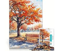 Rompecabezas de 1000 Piezas Serenidad de otoño,decoración Limpia y Funcional,Juego para ejercitar la Mente,Regalo para Momentos de Tranquilidad,Regalo de cumpleaños artístico (38x26cm)