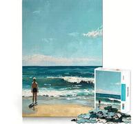Rompecabezas de 1000 Piezas Serenidad Junto al mar para Adolescentes Ideal para estimular la Memoria, para el hogar y el Ocio Un Regalo Encantador (50x75cm)