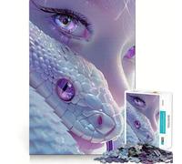 Rompecabezas de 1000 Piezas Serpiente Blanca y Niña Entrenamiento Cerebral Divertido Encaje Huecos Actividad para Fortalecer los Lazos Familiares (38x52cm)