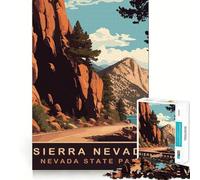 Rompecabezas de 1000 Piezas Sierra Nevada Flawless Fit Art Brain Boosting Play Rest Time Play Christmas Wall Art (38x52cm)