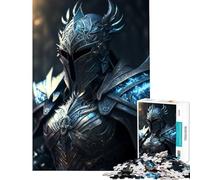 Rompecabezas de 1000 Piezas Silver Paladin Juego de ingenio desafío de Inteligencia Juguetes adictivos Regalo de cumpleaños desafío difícil (tamaño 75x50cm)