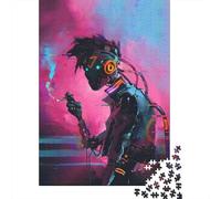 Rompecabezas de 1000 Piezas sin Cuadrados para Adultos y Rompecabezas de Madera, Juguetes educativos de Aprendizaje, Juegos Familiares, 1000 Piezas (75x50cm)