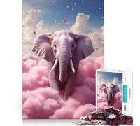 Rompecabezas de 1000 Piezas Skyward Dreams Elefante para Adultos, Juguete de lógica Pura, diversión Relajante, Corte preciso, Regalo increíble 50x75cm