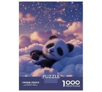Rompecabezas De 1000 Piezas Sleeping Panda Bear Rompecabezas Juguetes Antiestrés Decoración De Pared Cumpleaños Y Navidad 38x26cm/1000pcs