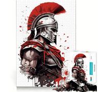 Rompecabezas de 1000 Piezas Soldado Espartano para Adultos, Juguete para ejercitar la Mente, vínculo Familiar, Corte de precisión, Regalo Creativo (50x75cm)