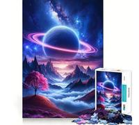 Rompecabezas de 1000 Piezas Soledad Celestial con Bordes impecables Divertido Rompecabezas para ejercitar la Mente Regalo Ideal para Relajarse Juego de cumpleaños Regalo artístico (50x75cm)