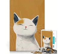 Rompecabezas de 1000 Piezas Sonrisa Felina Soleada para Adultos Juguete de lógica precisa para el hogar y el Ocio Regalo sincero 50x75cm