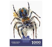 Rompecabezas De 1000 Piezas Spider in Watercolor Rompecabezas para Adultos Juego De Ingenio Decoración Perfecta Cumpleaños Y Navidad 70x50cm/1000pcs