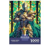 Rompecabezas De 1000 Piezas Stained Glass Paladin Rompecabezas para Adolescentes Juguetes Antiestrés Decoración Perfecta Cumpleaños 70x50cm/1000pcs