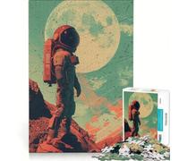 Rompecabezas de 1000 Piezas Stand for The Moon Juguete Educativo Carrera de Velocidad Manual con Piezas de Formas aleatorias Que encajan Perfectamente 38x52cm
