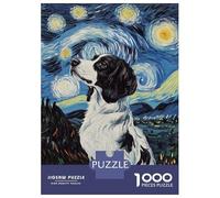 Rompecabezas De 1000 Piezas Starry Night Dog -11 Rompecabezas para Adultos Juego Práctico Una Obra De Arte Cumpleaños Y Navidad 38x26cm/1000pcs