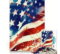 Rompecabezas de 1000 Piezas Stars and Stripes Forever para Adultos Recall Upgrade Stress Relief Tight Cut Santa Wish Pick 50x75cm