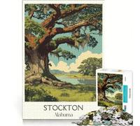 Rompecabezas de 1000 Piezas, Stockton, Alabama, Juegos educativos, para Relajarse intelectualmente, Ideal para Decorar el Escritorio 38x52cm