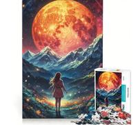 Rompecabezas de 1000 Piezas Sueño Estelar Juego de ingenio Actividades Familiares con póster y Hoja de Preguntas a Juego 50x75cm