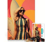 Rompecabezas de 1000 Piezas Sueños de Surf posmodernos para Adultos Juguete Inteligente para el hogar Disfruta de un diseño Elegante y Original Artículo de Santa Claus (50x75cm)