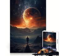 Rompecabezas de 1000 Piezas Sueños del Espacio Exterior para Adultos Juguete Que desafía la Mente Escape Tranquilo Pieza de colección de Arte de Corte de Calidad (38x52cm)