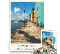 Rompecabezas de 1000 Piezas Summerside para Adultos, Juegos educativos, Carrera de Velocidad de Manos, Toda la Familia 50x75cm