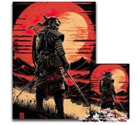 Rompecabezas de 1000 Piezas Sun Set Samurai para Adultos. Rompecabezas Imposible para Adultos, Ideal para Fiestas, cumpleaños y Noches de Juegos en Familia. 26x38cm/10,23x14,96 Pulgadas.