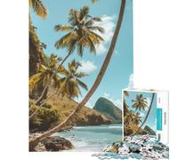 Rompecabezas de 1000 Piezas Susurros Costeros de Santa Lucía para Adultos Juguete Educativo de 1000 Piezas Un desafío difícil para la Mente Juegos Familiares (38x52cm)