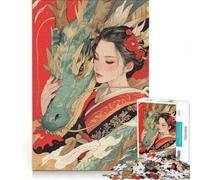 Rompecabezas de 1000 Piezas Susurros del Dragón Juego Interactivo para ejercitar la Mente y Las Manos cumpleaños y Navidad 38x52cm