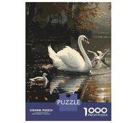 Rompecabezas De 1000 Piezas Swan and Nature Rompecabezas para Adultos Juego De Ingenio Análisis Y Lógica Cumpleaños 70x50cm/1000pcs