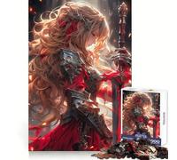 Rompecabezas de 1000 Piezas Sword Maiden Angel para Adolescentes Mejora la Memoria Diversión Relajante Bordes precisos Regalo Ideal 50x75cm
