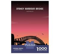 Rompecabezas De 1000 Piezas Sydney Harbour Bridge Rompecabezas para Adolescentes Juego De Ingenio Regalos para Mujeres Cumpleaños Y Navidad 38x26cm/1000pcs