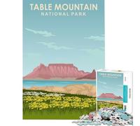 Rompecabezas de 1000 Piezas Table Mountain Nat Park SA Juguetes adictivos para Cultivar la Paciencia Juego práctico para Toda la Familia Regalos Divertidos Tamaño 38x26cm