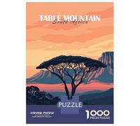 Rompecabezas De 1000 Piezas - Table Mountain Sunset Rompecabezas para Adultos Juego De Ingenio Desafío Difícil Regalos para Reducir El Estrés 70x50cm/1000pcs