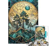 Rompecabezas de 1000 Piezas Taiga Majesty Kintsugi Art para Adultos Regalo de cumpleaños para Adultos Desafío Educativo Diversión Familiar y Noche de Juegos 38x52cm